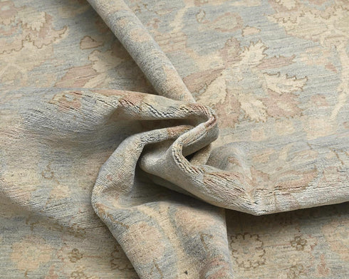 8x10 Gray Chobi Fine Quality Afghan Hand Knotted Wool Area Rug